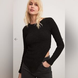 NWT | NA-KD Long sleeve asymmetrical structure jersey top